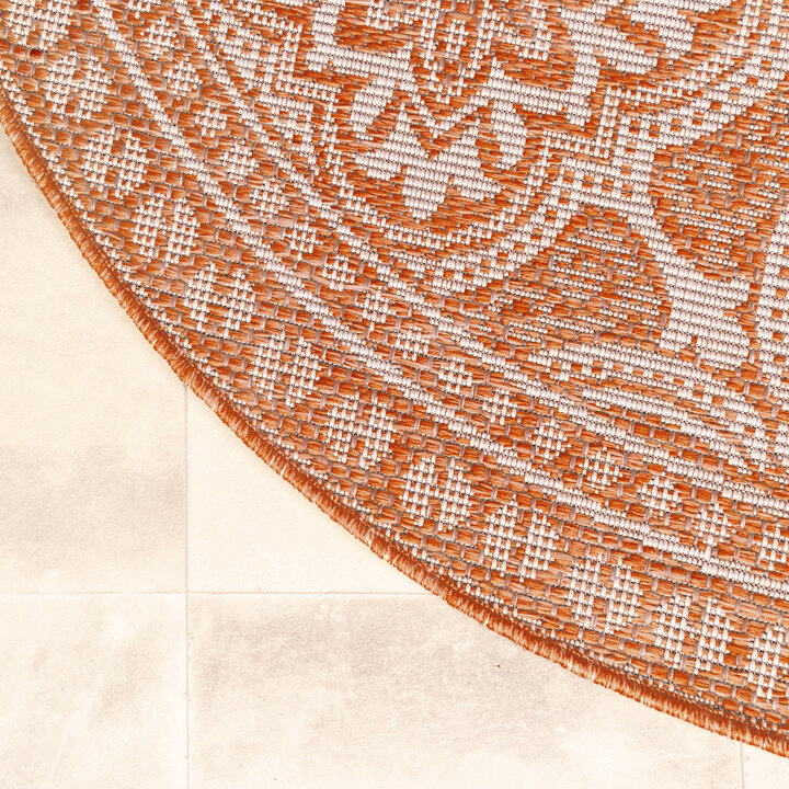 In- & Outdoor Teppich Rund - Summer Oriental Terracotta - 3