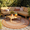 In- & Outdoor Teppich Rund - Summer Azteca Terracotta - thumbnail