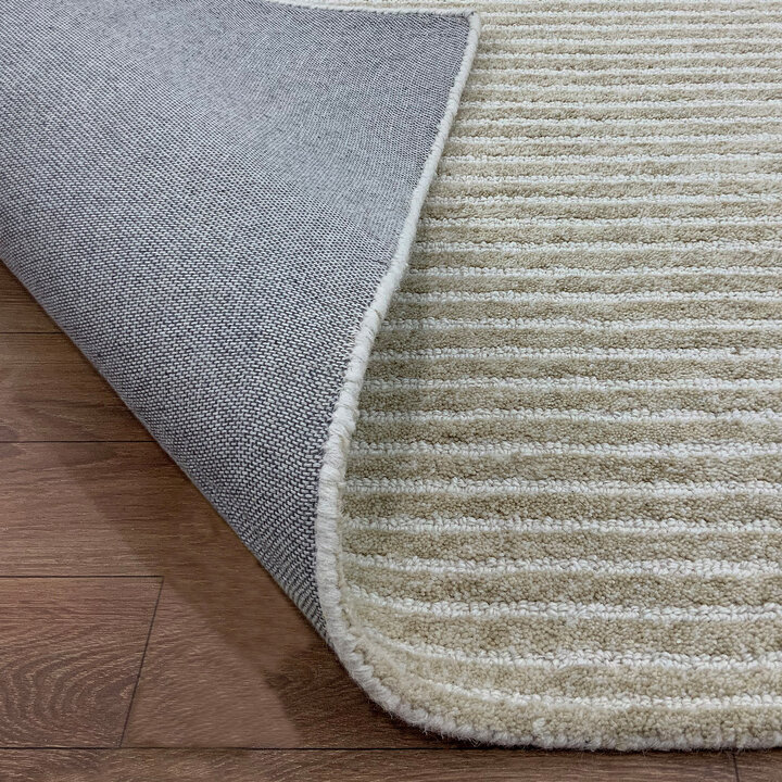 Kurzflor Teppich - Juliette Stripes Gold - 5