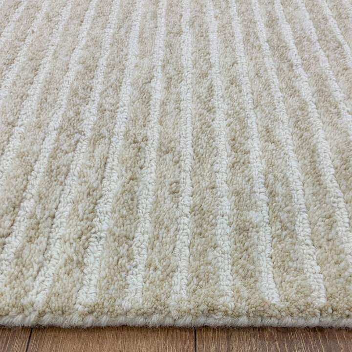 Kurzflor Teppich - Juliette Stripes Gold - 4