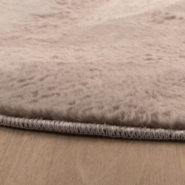 Flauschiger Teppich Oval - Cozy Taupe - 5