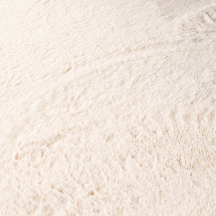 Flauschiger Teppich Oval - Cozy Creme - 3