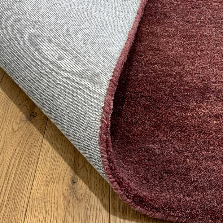 Wollteppich rund - Leone Rot - 5