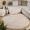 Teppich Skandinavisch Rund - Lova Arches Beige - thumbnail