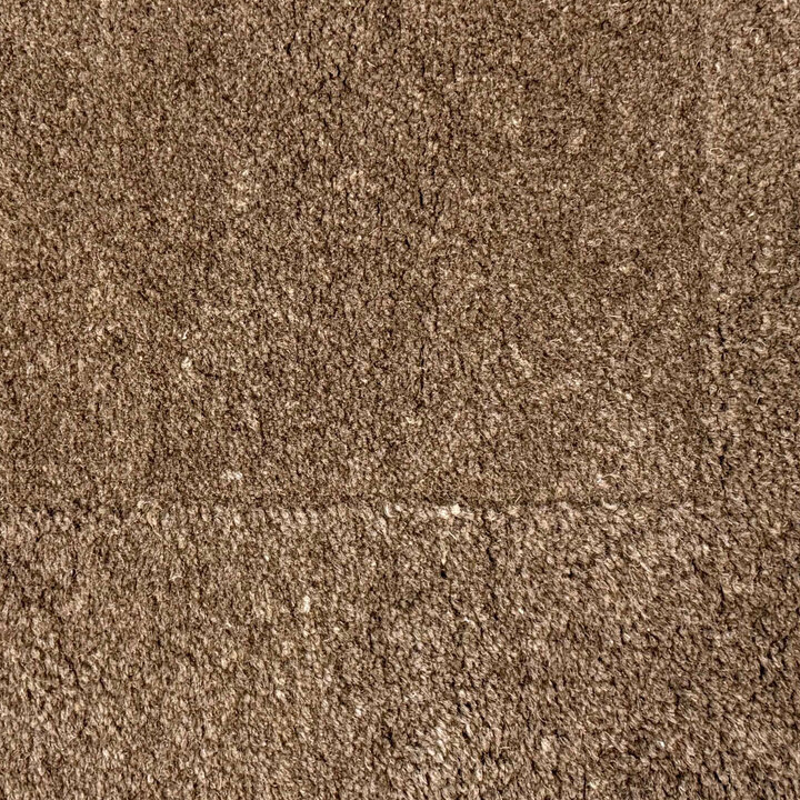 Wollteppich Rund - Isara Border Braun - 2