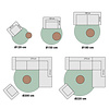 Wollteppich Rund - Isara Border Braun - thumbnail 6
