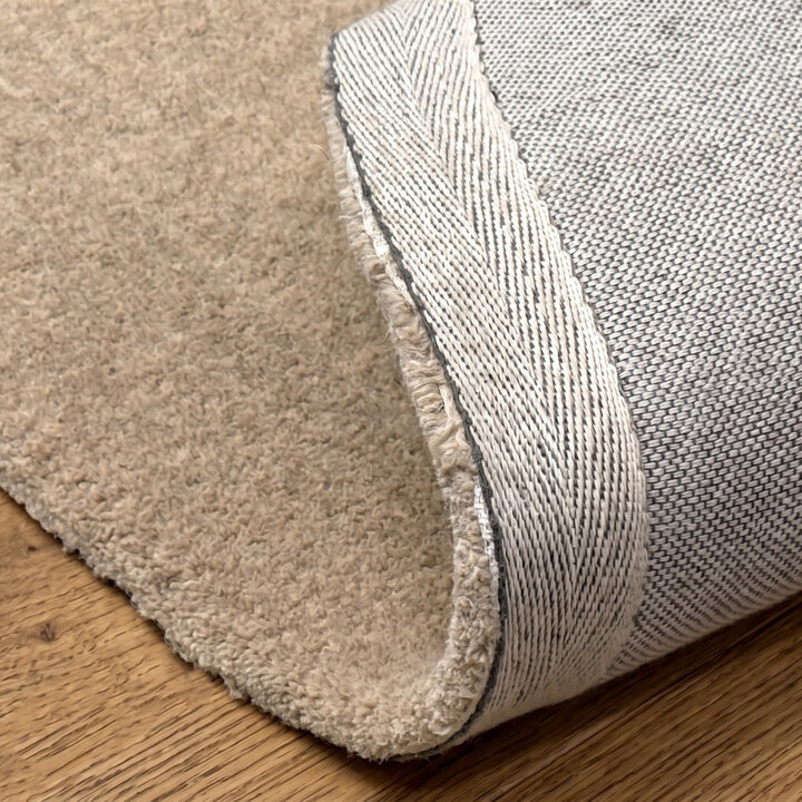 Wollteppich Rund - Isara Border Creme - 5