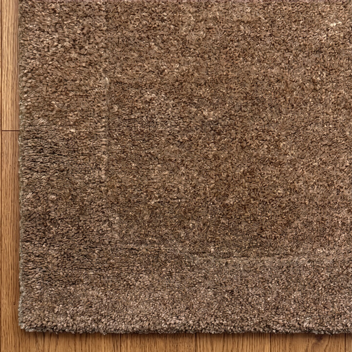 Wollteppich - Isara Border Braun - 3