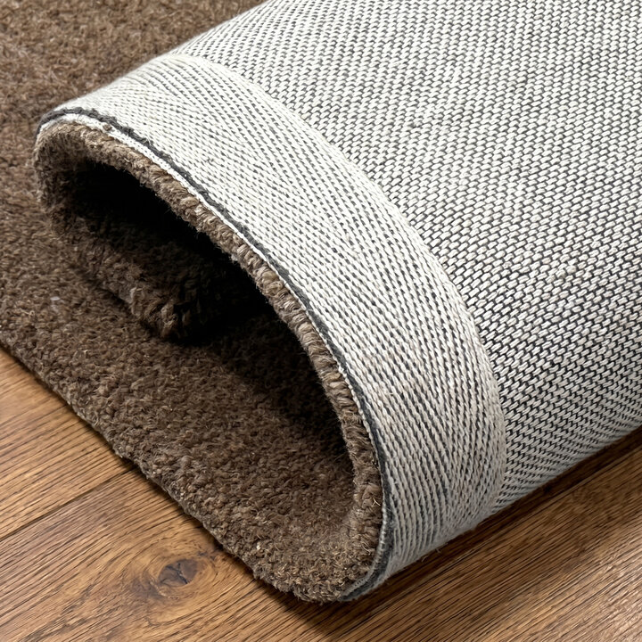 Wollteppich - Isara Border Braun - 5