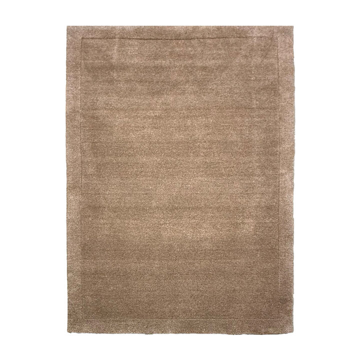 Wollteppich - Isara Border Braun - 1