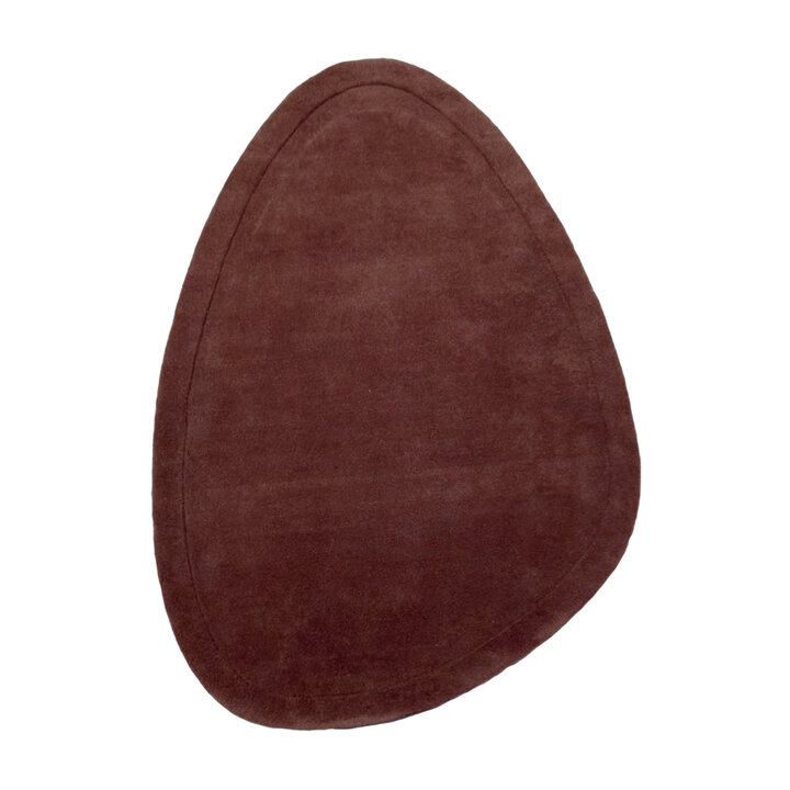 Teppich Organisch - Isara Border Dunkelbraun - 1