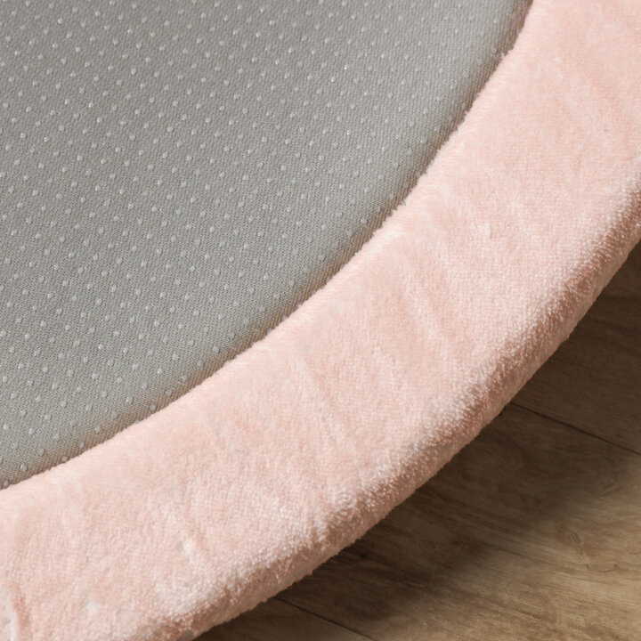 Waschbare Spielmatte Rund - Flo Rosa - 5