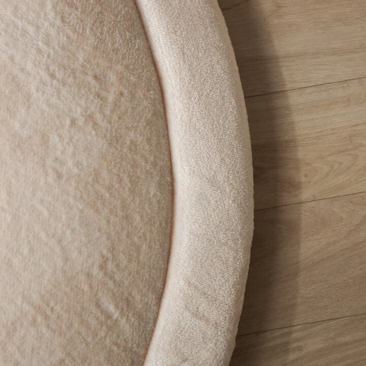 Waschbare Spielmatte Rund - Flo Beige - 3