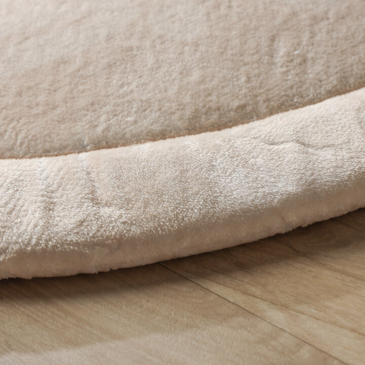 Waschbare Spielmatte Rund - Flo Beige - 4