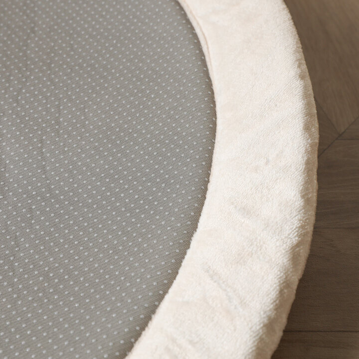 Waschbare Spielmatte Rund - Flo Beige - 5