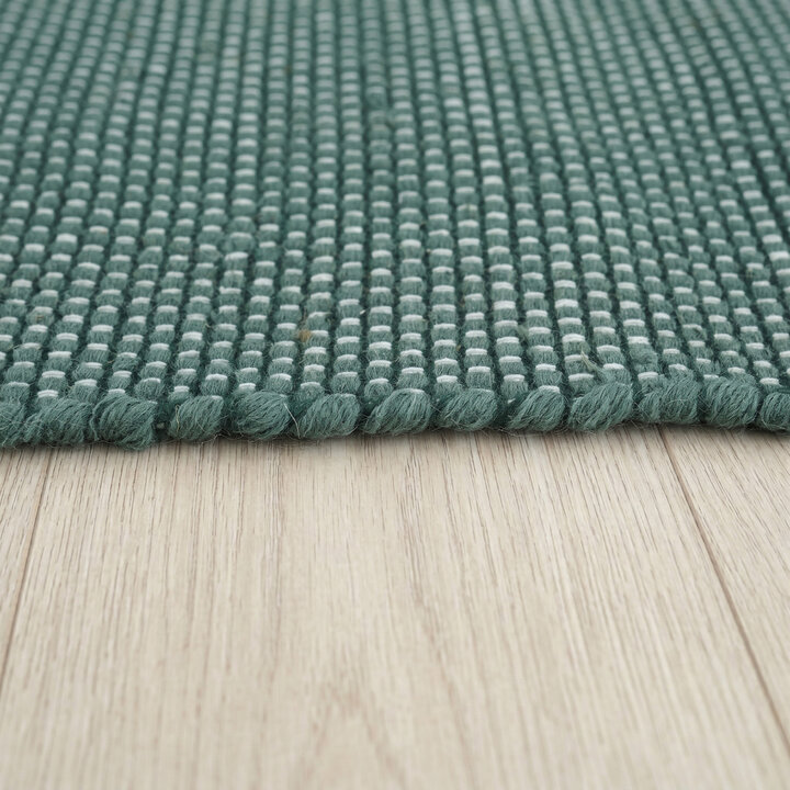 Wollteppich - Bliss  Petrol Blau - 4