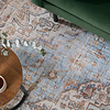 Orientteppich Rund - Leyla Medaillon Hellblau - thumbnail 2