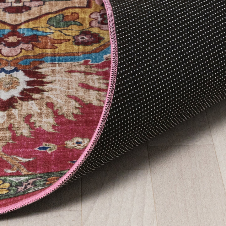 Orientteppich Rund - Leyla Medaillon Bunt - 5