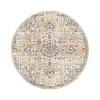Orientteppich Rund - Leyla Medaillon Taupe - thumbnail 1