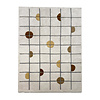 Geometrischer Teppich - Brunello Circles Gelb - thumbnail 1