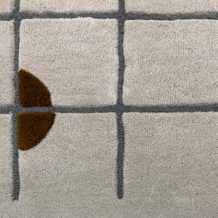 Geometrischer Teppich - Brunello Circles Gelb - 2