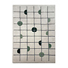 Geometrischer Teppich - Brunello Circles Grün - thumbnail 1