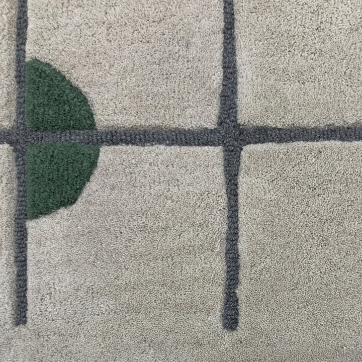 Geometrischer Teppich - Brunello Circles Grün - 2