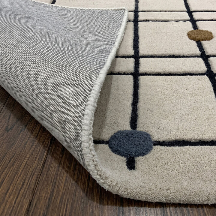Geometrischer Teppich - Brunello Dots Bunt - 5