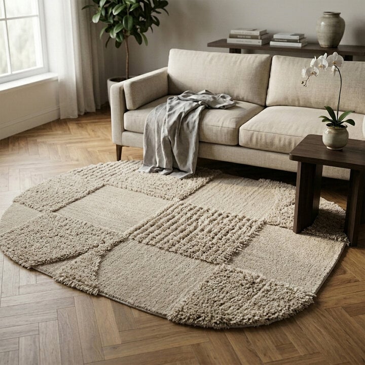 Teppich Organisch - Odette Shapes Taupe