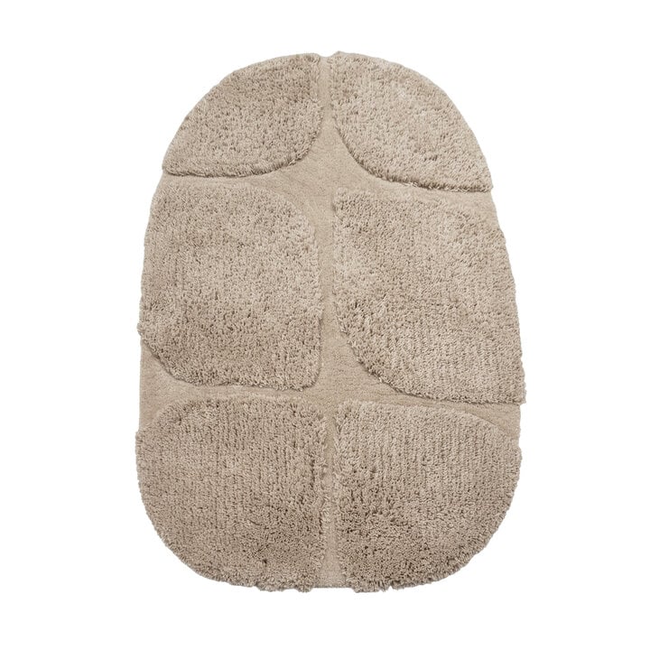 Teppich Organisch - Odette Grid Taupe - 1