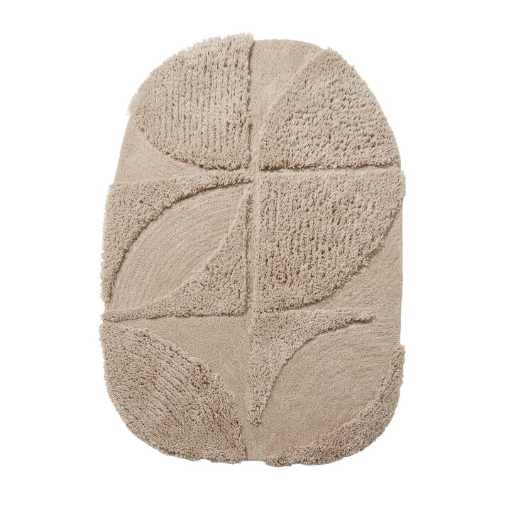 Teppich Organisch - Odette Curves Taupe - 1