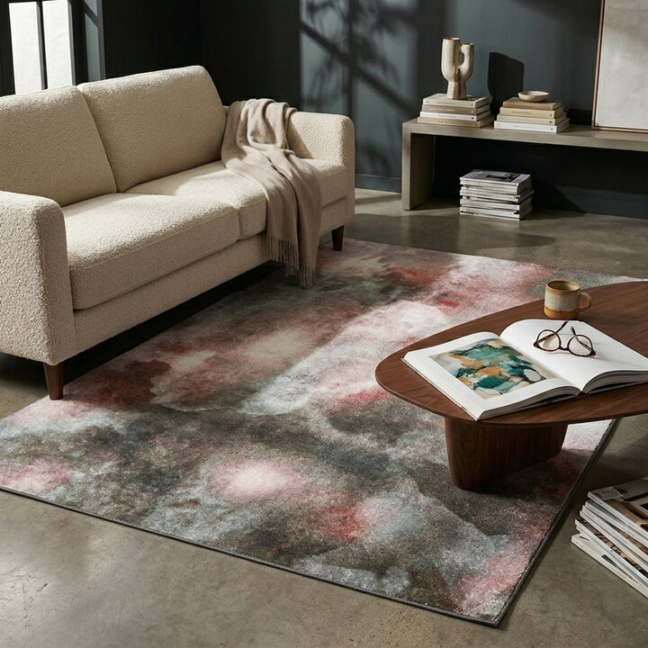 Designer Teppich - Lunara Rot