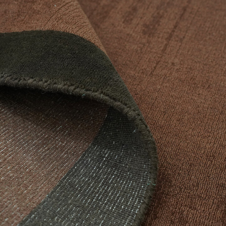 Kurzflor Teppich - Lucien Border Rost - 5