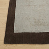 Kurzflor Teppich - Lucien Border Creme - thumbnail 3