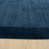 Kurzflor Teppich - Lucien Border Blau - thumbnail 4