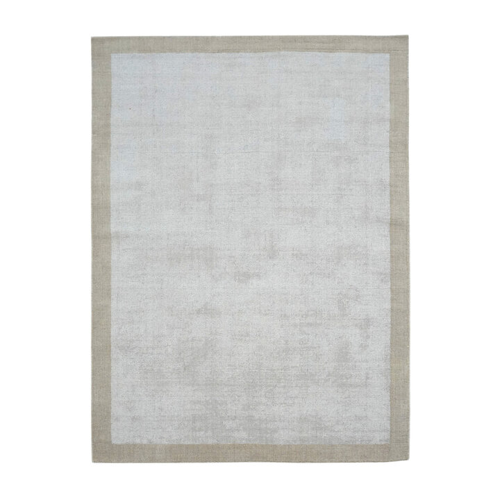 Kurzflor Teppich - Lucien Border Beige - 1