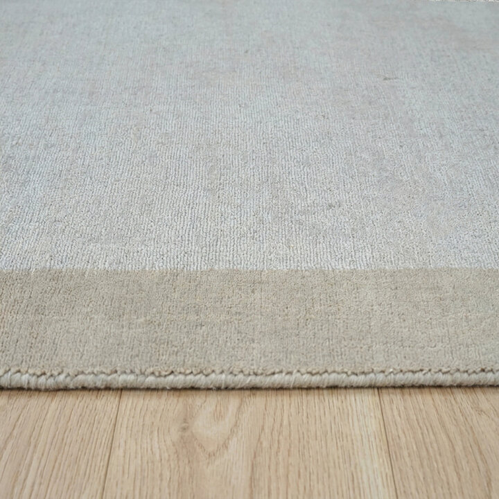 Kurzflor Teppich - Lucien Border Beige - 4