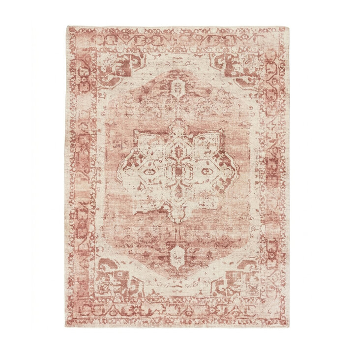 Vintage teppich - Kyra Medaillon Rosa - 1