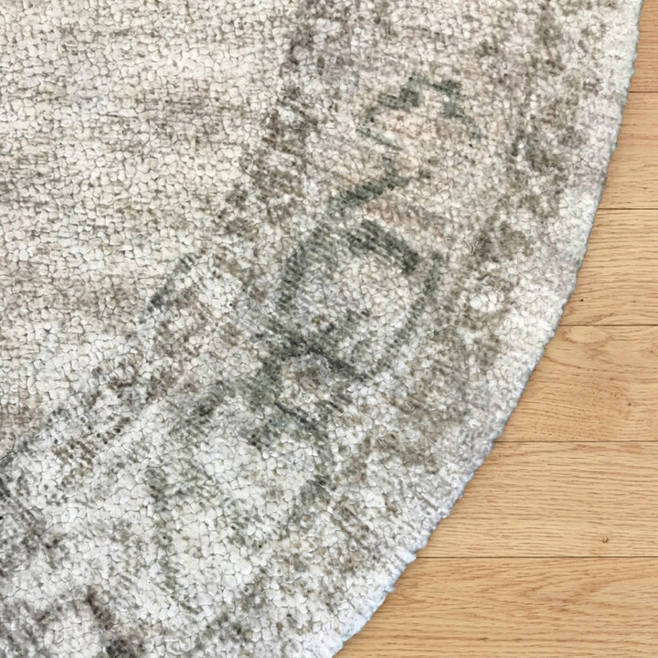Teppich rund vintage - Kyra Medaillon Creme - 3