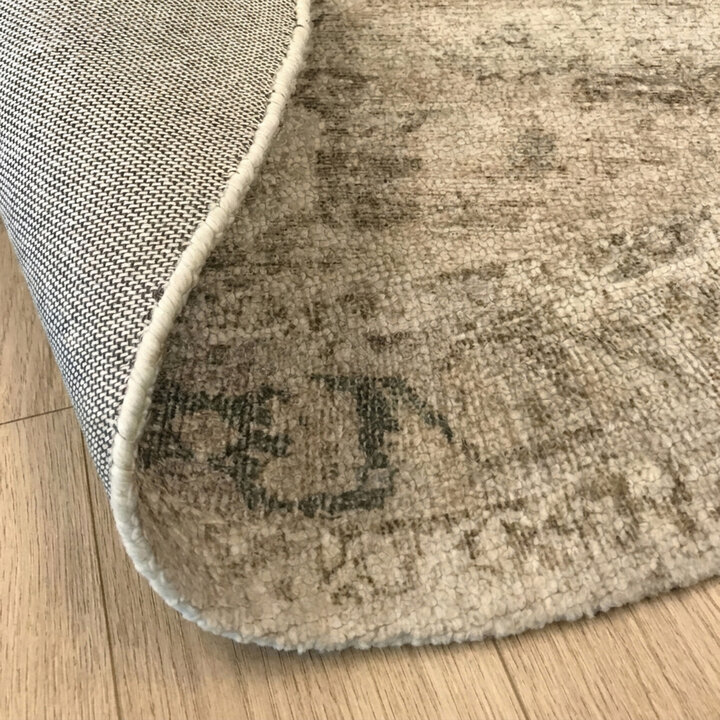 Teppich rund vintage - Kyra Medaillon Creme - 5