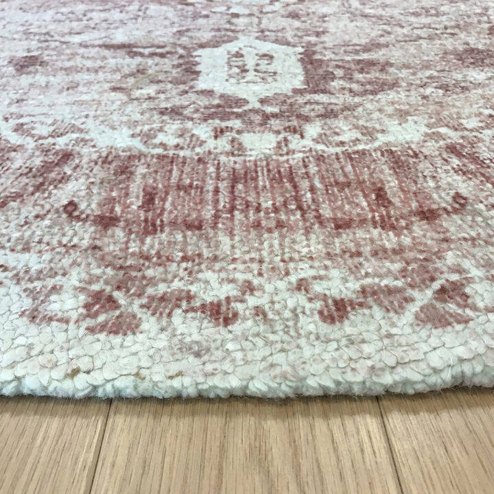 Teppich rund vintage - Kyra Medaillon Rosa - 4
