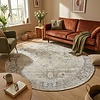 Teppich rund vintage - Kyra Medaillon Taupe - thumbnail