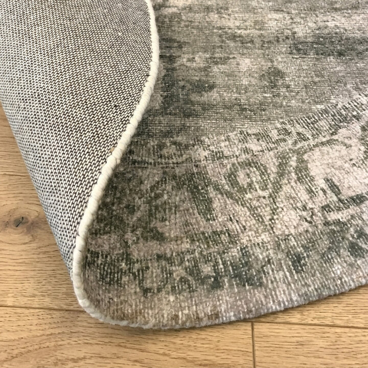 Teppich rund vintage - Kyra Medaillon Grün - 5
