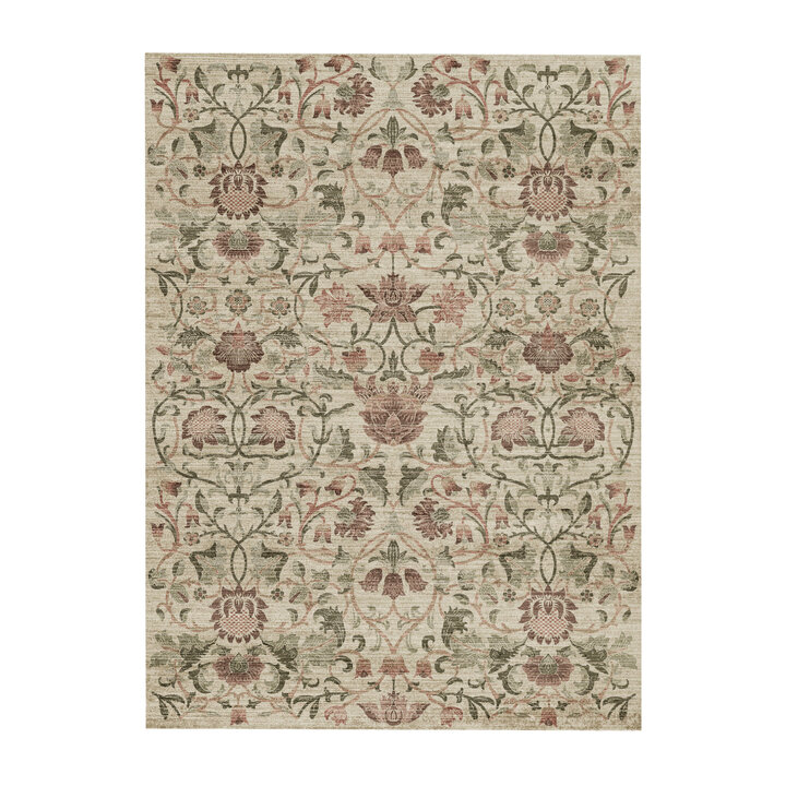 Blumen Teppich - Rosie Beige - 1