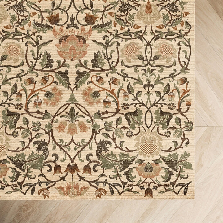 Blumen Teppich - Rosie Creme - 3
