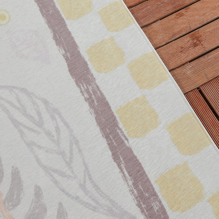 Outdoor-Teppich - Oasis Leaves Gelb Lila - 2