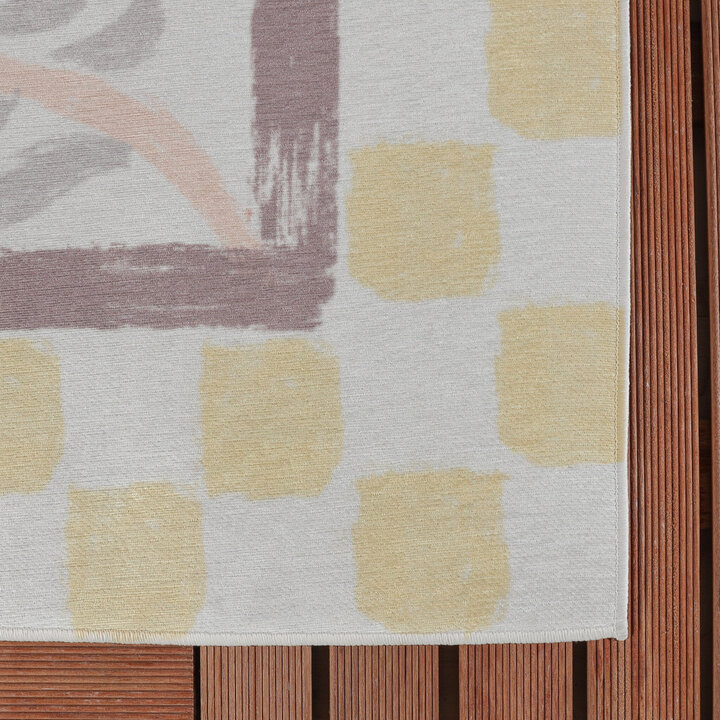 Outdoor-Teppich - Oasis Leaves Gelb Lila - 4