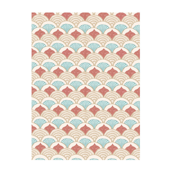 Outdoor-Teppich - Oasis Shell Blau Rot - 1