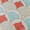 Outdoor-Teppich - Oasis Shell Blau Rot - thumbnail 3