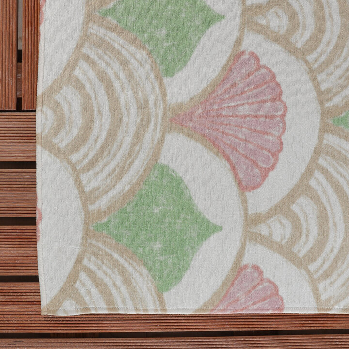 Outdoor-Teppich - Oasis Shell Rosa Grün - 4